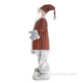 Ornement de poupée Gnome en feutre debout Santa sans visage